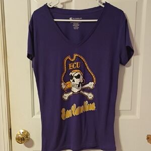 Colosseum Purple ECU Pirate Tee